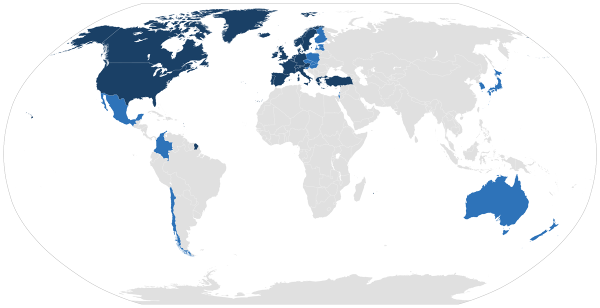Ubicación Geográfica de los miembros